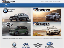 Tablet Screenshot of graysonauto.com